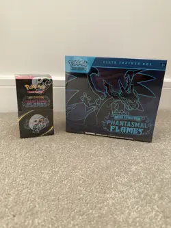 Pokemon TCG Phantasmal Flames ETB and Half Booster (18 Packs) Factory Sealed - Image 1