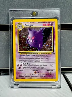 Vintage Pokemon Gengar 5/62 Fossil 1999 Holographic Rare WOTC - Image 1