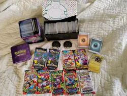 Huge Pokemon Card Lot Some Holo Excellent Condition W/ Mint Opened Booster Packs - Image 1