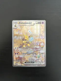 Pokemon TCG Alakazam EX 151 Holo Card Scarlet & Violet 201/165 Nm - Image 1