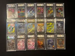 Pokemon Graded Slabs Lot Of 18 Graded Pokemon Cards - Image 1