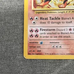 Pokemon Blaine's Arcanine 1/132 Gym Challenge Holo Rare Wizards 2000 - Image 5