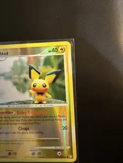 Pokemon TCG 2007 Diamond & Pearl Base Set Reverse Holo Pichu Card 93/123. NM - Image 2