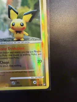 Pokemon TCG 2007 Diamond & Pearl Base Set Reverse Holo Pichu Card 93/123. NM - Image 5