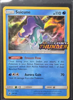 Suicune SM149 Lost Thunder Prelease Promo Pokemon 2018 - Image 1
