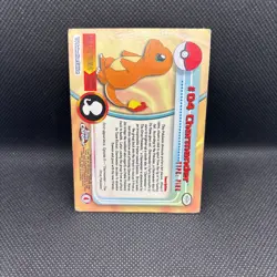 1999 Topps Pokemon Holo Foil Charmander #04 1st Printing Blue Logo NM - Image 5