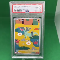 2026 POKEMON ASC EN-ASCENDED HEROES ILLUSTRATION RARE #247 DREEPY PSA 10 - Image 1