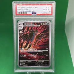 2026 POKEMON ASC EN-ASCENDED HEROES ILLUSTRATION RARE #243 MIGHTYENA PSA 10 - Image 1