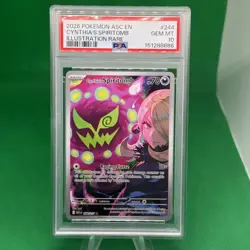 2026 POKEMON ASC EN-ASCENDED HEROES ILLUSTRATION RARE CYNTHIA'S SPIRITOMB PSA 10 - Image 1