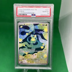 Budew 221/217 Illustration Rare Pokemon TCG Ascended Heroes PSA 10 GEM MINT - Image 1