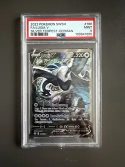Pokemon Lugia V Silver Tempest #186 PSA 9 Mint Deutsch 2022 alternative Art - Image 1