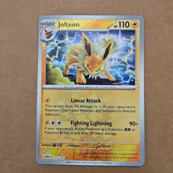 Jolteon 135/165 Rare 151 Pokemon Reverse Holo NM TCG CCG - Image 1