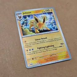 Jolteon 135/165 Rare 151 Pokemon Reverse Holo NM TCG CCG - Image 2
