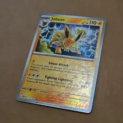 Jolteon 135/165 Rare 151 Pokemon Reverse Holo NM TCG CCG - Image 3