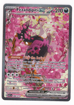 Pokemon TCG Fezandipiti Ex 288/217 Special Illustration Rare Ascended Heroes - Image 1