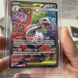 Mega Scrafty ex - Special Illustration Rare 285/217 - Pokemon Ascended Heroes NM - Image 1
