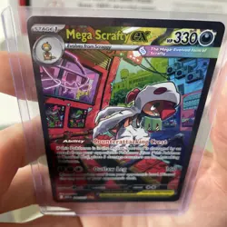 Mega Scrafty ex - Special Illustration Rare 285/217 - Pokemon Ascended Heroes NM - Image 4