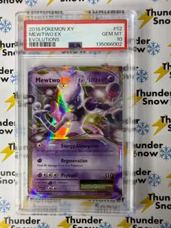 Mewtwo ex #52 Evolutions 2016 Pokemon XY PSA 10 - Image 1