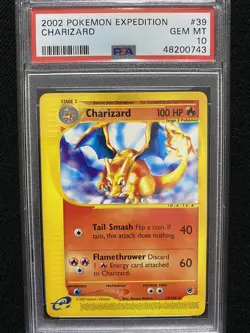 2002 Pokemon Expedition Charizard 39/165 PSA 10 Gem Mint - Image 1