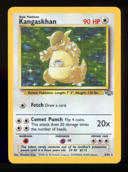 Kangaskhan 5/64 Jungle Set Holo Rare Unlimited | Vintage 1999 WOTC Pokemon TCG - Image 2