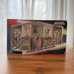 Pokemon Prismatic Evolutions Premium Figure Collection Box Espeon Umbreon - Image 1