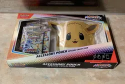 Pokemon TCG:Prismatic Evolutions Accessory Pouch Collection 5 Booster Packs New. - Image 1