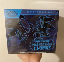 Pokemon TCG Phantasmal Flames ETB Factory Sealed - In Hand Ready to Ship 🚚💨 - Image 1