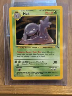Pokemon Muk 13/62 Fossil Holo Rare Unlimited 1999 - Image 1