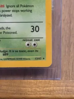 Pokemon Muk 13/62 Fossil Holo Rare Unlimited 1999 - Image 4