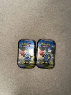 Pokemon TCG: Mega Evolution—Ascended Heroes Mini Tin: Riolu & Darumaka x2 - Image 1