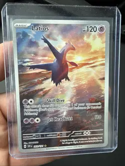 Pokemon TCG Latios ex 203/191 Surging Sparks Illustration Rare Full Art - Image 1