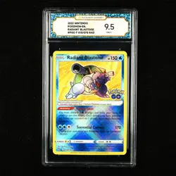 TQG 9.5 MINT+ 2022 Pokemon ENG Radiant Blastoise 018/078 RAD - Image 1