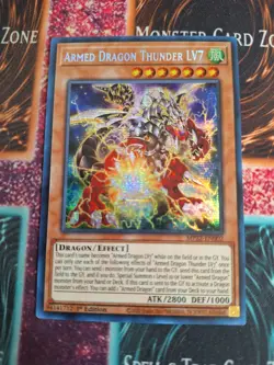 Yu-Gi-Oh! Armed Dragon Thunder LV7 MP22-EN002 Prismatic Secret 1st Edition NM a1 - Image 1