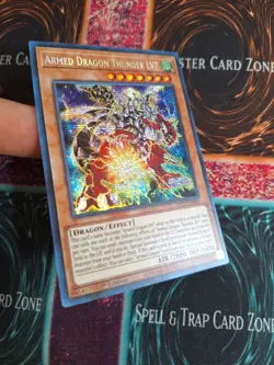 Yu-Gi-Oh! Armed Dragon Thunder LV7 MP22-EN002 Prismatic Secret 1st Edition NM a1 - Image 2