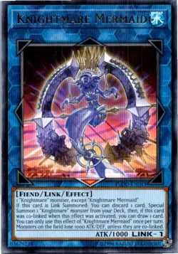 Knightmare Mermaid #FLOD-EN043 Yugioh Lightly played Unlimited - Image 1