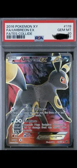 2016 Pokemon XY Fates Collide - Umbreon EX #119 PSA 10 Mint - Image 1