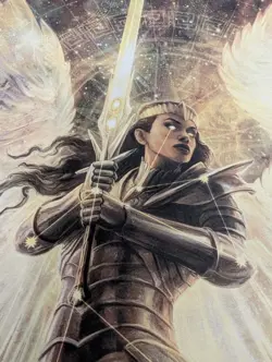 Magic the Gathering March of the Machine aftermath Deification card playmat New - Image 3