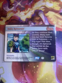 Pokemon Hello Spinarak! Card Screen Snaps Topps Snap14 Foil Rare Mp - Image 2