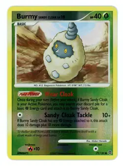 Pokemon Card - Burmy Sandy Cloak 79/132 - Secret Wonders - Reverse Holo - Image 1