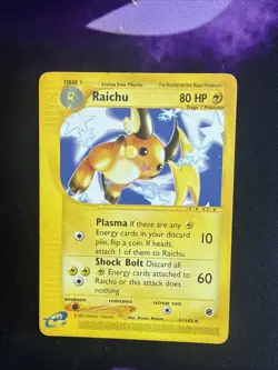 Pokemon Card - Raichu Expedition 61/165 Non-Holo LP/MP - Image 1