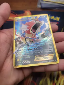 Pokemon Gyarados EX Card Full Art, Secret Rare, Breakpoint 123/122 PACK FRESH - Image 4