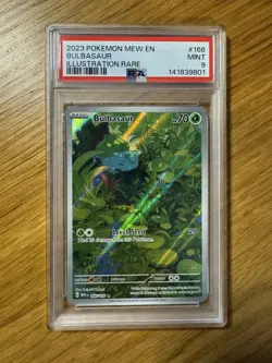PSA 9 Bulbasaur 166/165 Scarlet & Violet 151 Illustration Rare Pokemon TCG Card - Image 1