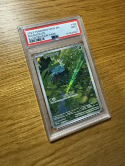 PSA 9 Bulbasaur 166/165 Scarlet & Violet 151 Illustration Rare Pokemon TCG Card - Image 2