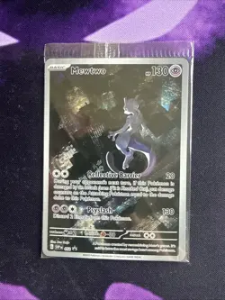 MEWTWO SVP 052 Scarlet Violet 151 Promo Illustration Rare Pokemon Card SEALED - Image 1