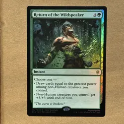 MTG ~ FOIL ~ Return of the Wildspeaker ~ ELD Throne of Eldraine ~ #172 Rare ~ NM - Image 1
