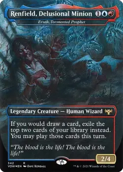 Eruth, Tormented Prophet Borderless Regular - Innistrad: Crimson Vow MTG-NM - Image 1