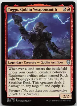 Toggo, Goblin Weaponsmith Commander Legends 204 NM U - Image 1