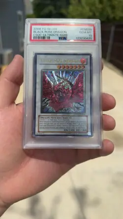 Yu-Gi-Oh Black Rose Dragon Ultimate Rare PSA 10 Gem Mint - Image 2