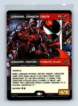 Carnage, Crimson Chaos (Borderless) R Marvel's Spider-Man 227 NM - Image 1