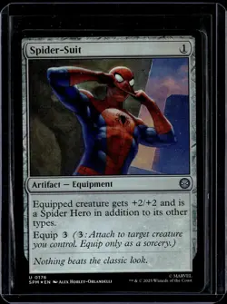 Spider-Suit - 176 - Foil - SPM - NM - MTG Magic the Gathering - Image 1
